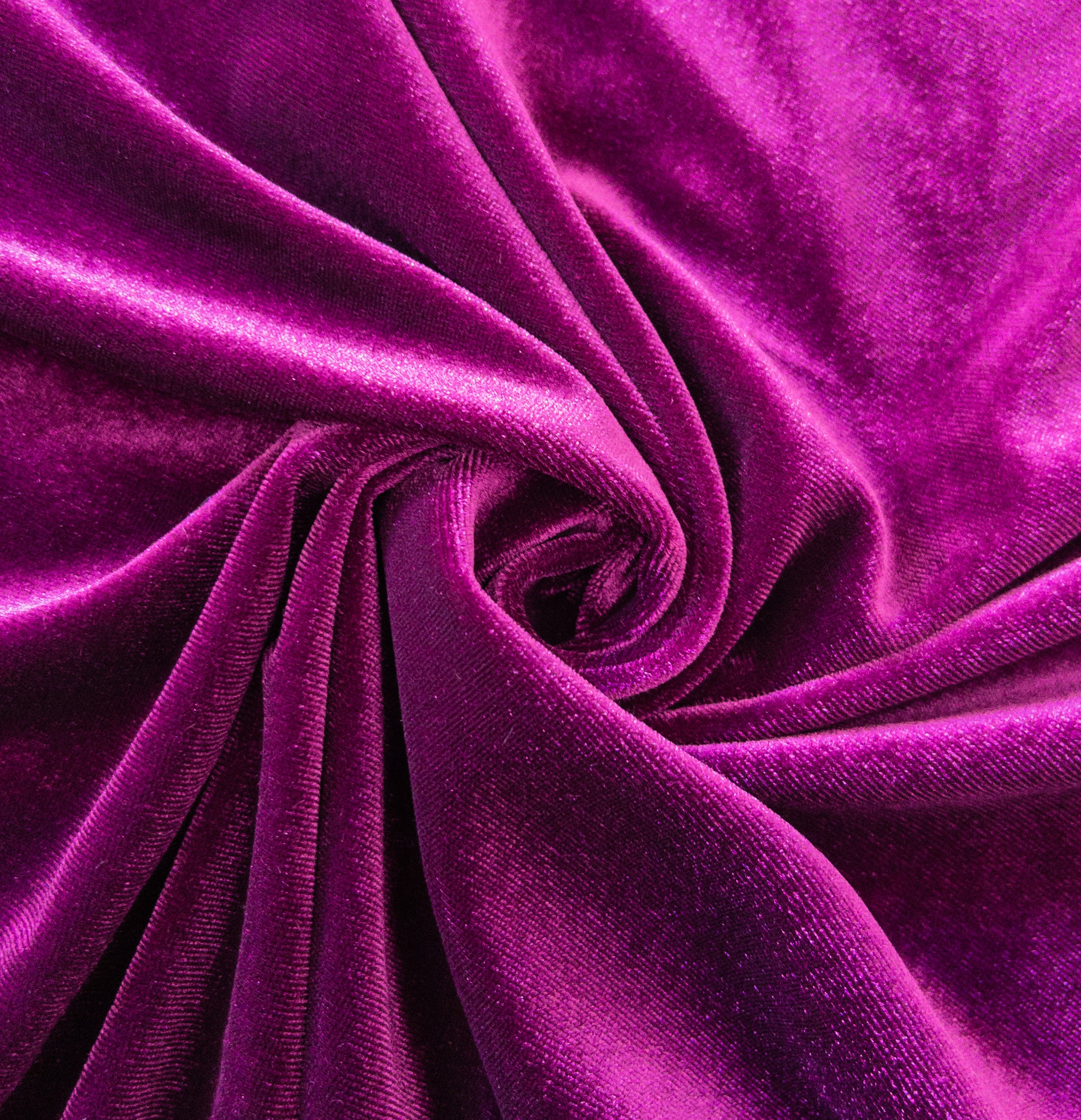 Eggplant | Stretch Velvet | Ready To Ship