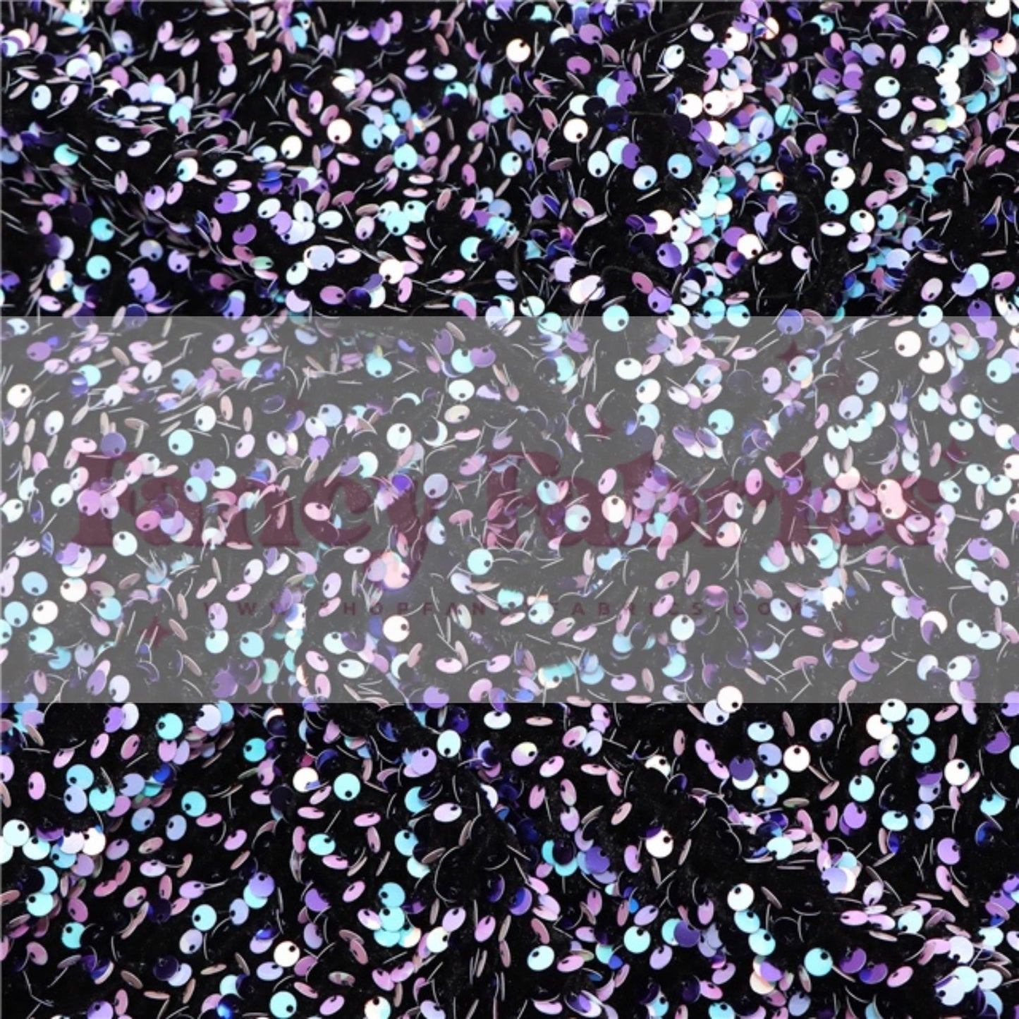 Purple Holo | Stretch Sequin Velvet | Ready To Ship