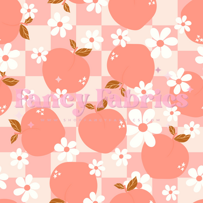 Peach Floral | PREORDER | By The Yard