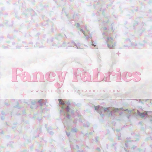 Pastel Princess | Stretch Sequin Velvet