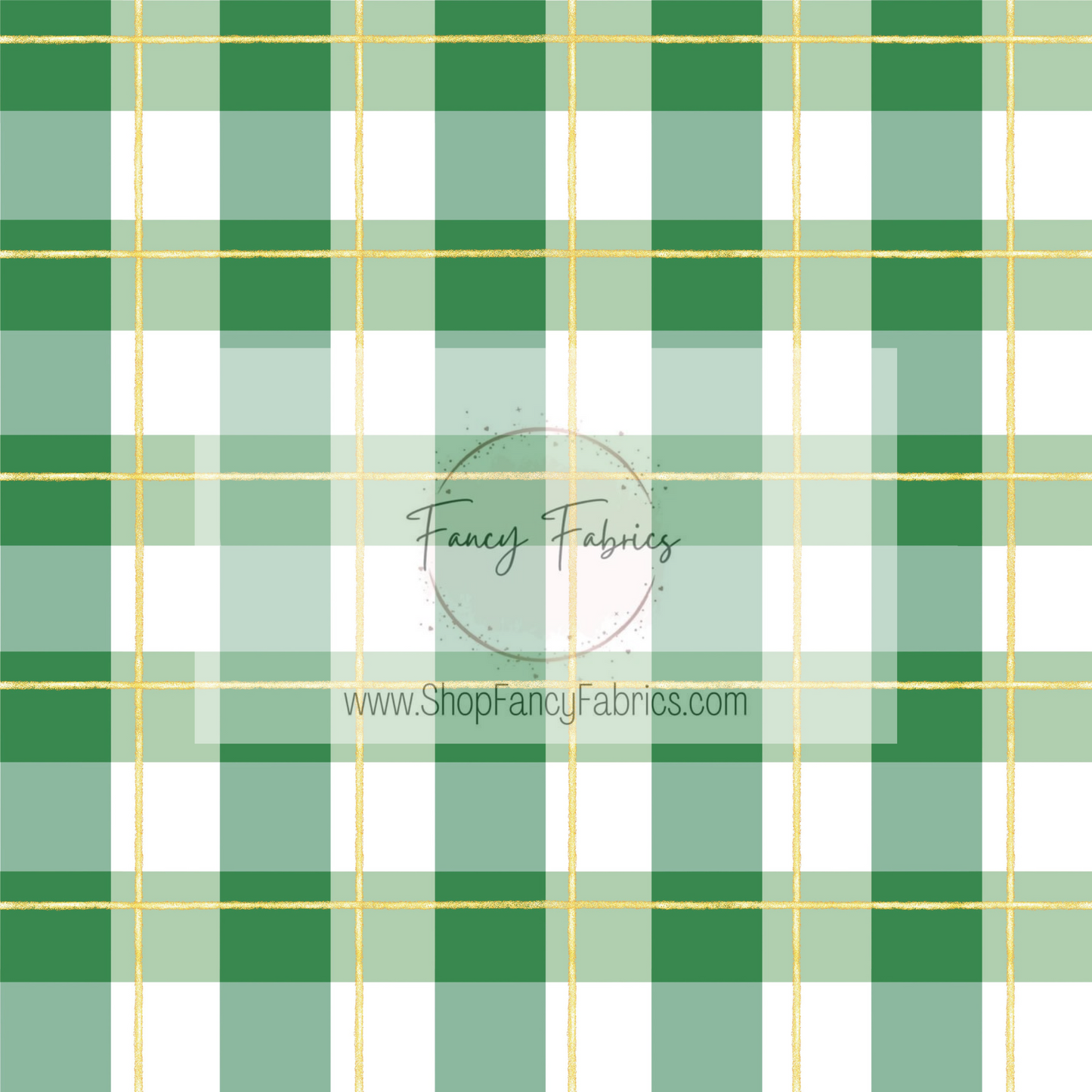 Green + Gold Plaid | PREORDER | By The Yard