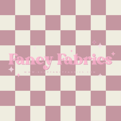 Lauren Liza Designs | Pink Checkers | PREORDER | By The Yard