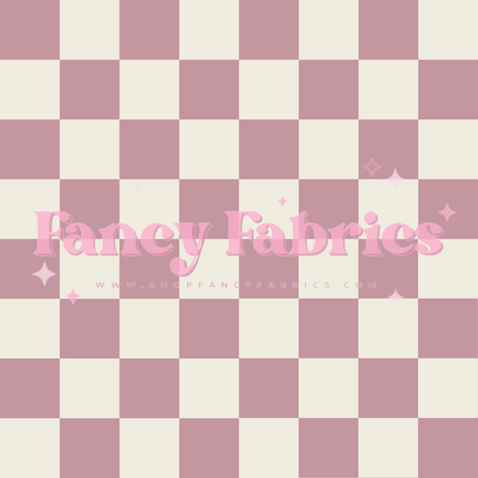 Lauren Liza Designs | Pink Checkers | PREORDER | By The Yard