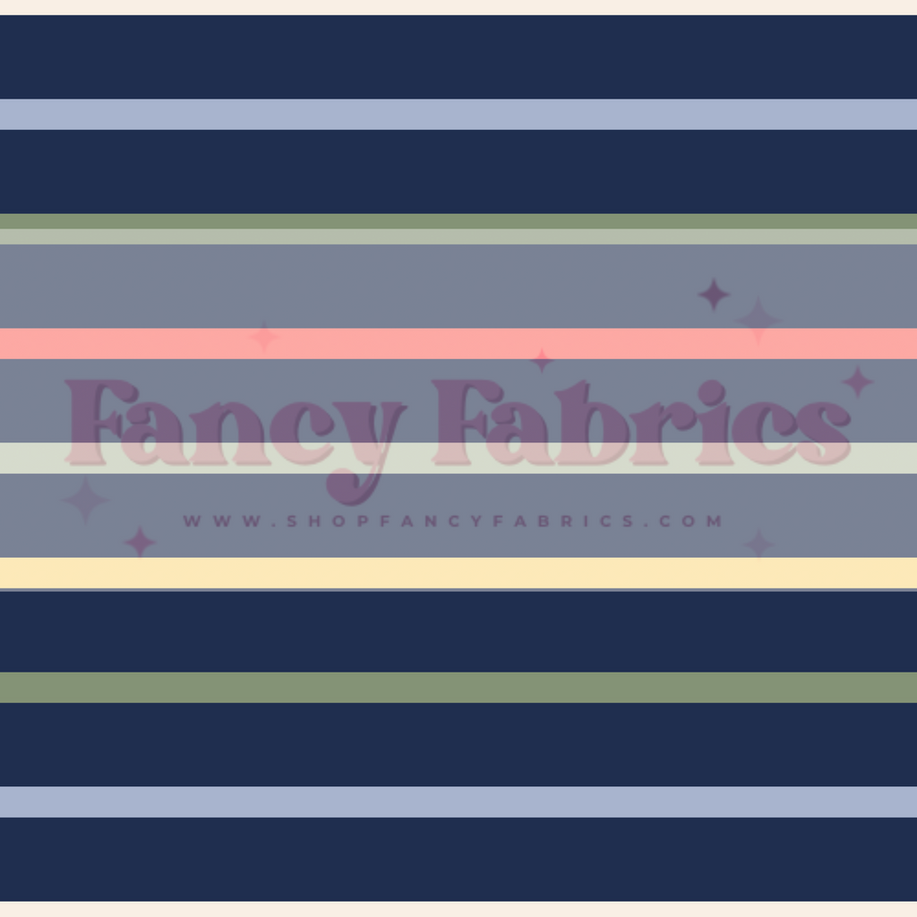 Muse Bloom | Soccer Stripes (Dark) | PREORDER | By The Yard