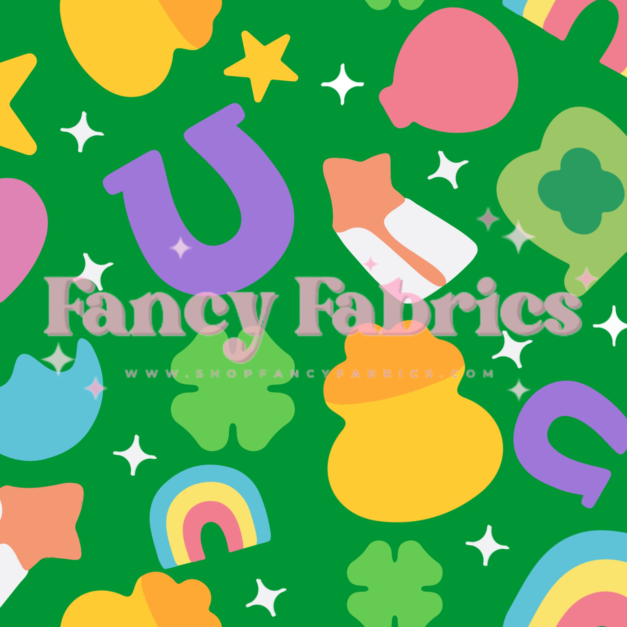 Creative Graphics | Lucky Charms (Dark Green Sparkle) | PREORDER | By The Yard