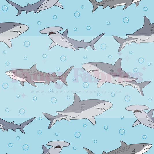 Lauren Liza Designs | Sharks | PREORDER | By The Yard