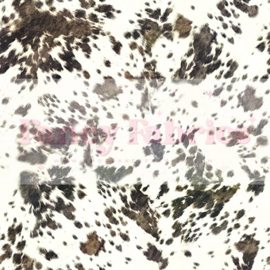 Realistic Cowhide Spots | PREORDER | By The Yard