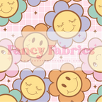 Muse Bloom | Happy Floral (Pink) | PREORDER | By The Yard