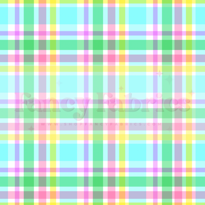 Creative Graphics | Bright Pastel Plaid | PREORDER | By The Yard