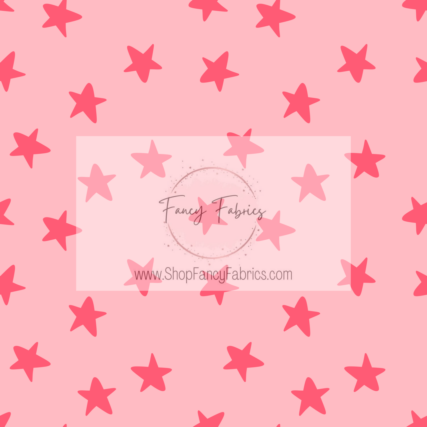 Pink Stars | PREORDER | By The Yard