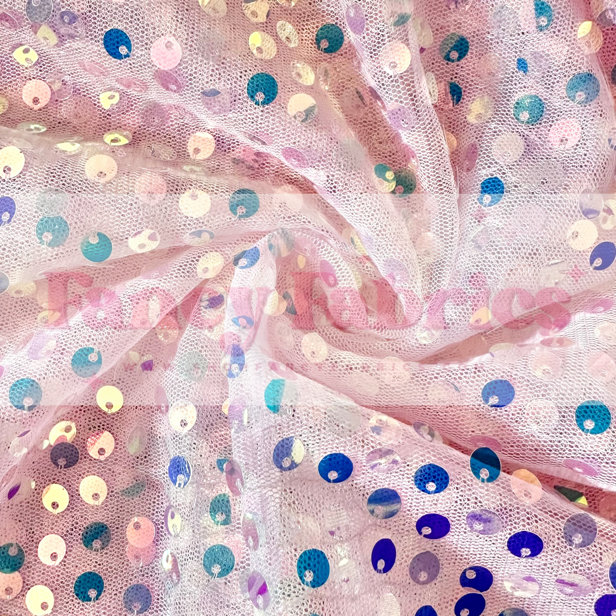 Seashell | Circle Sequin Mesh