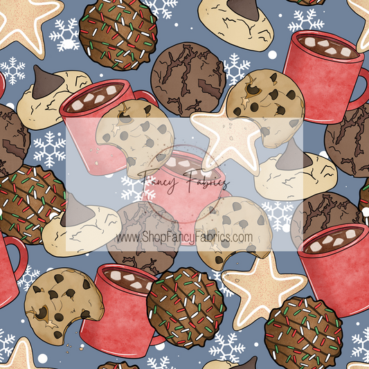 Christmas Cookies (Blue) | PREORDER | By The Yard