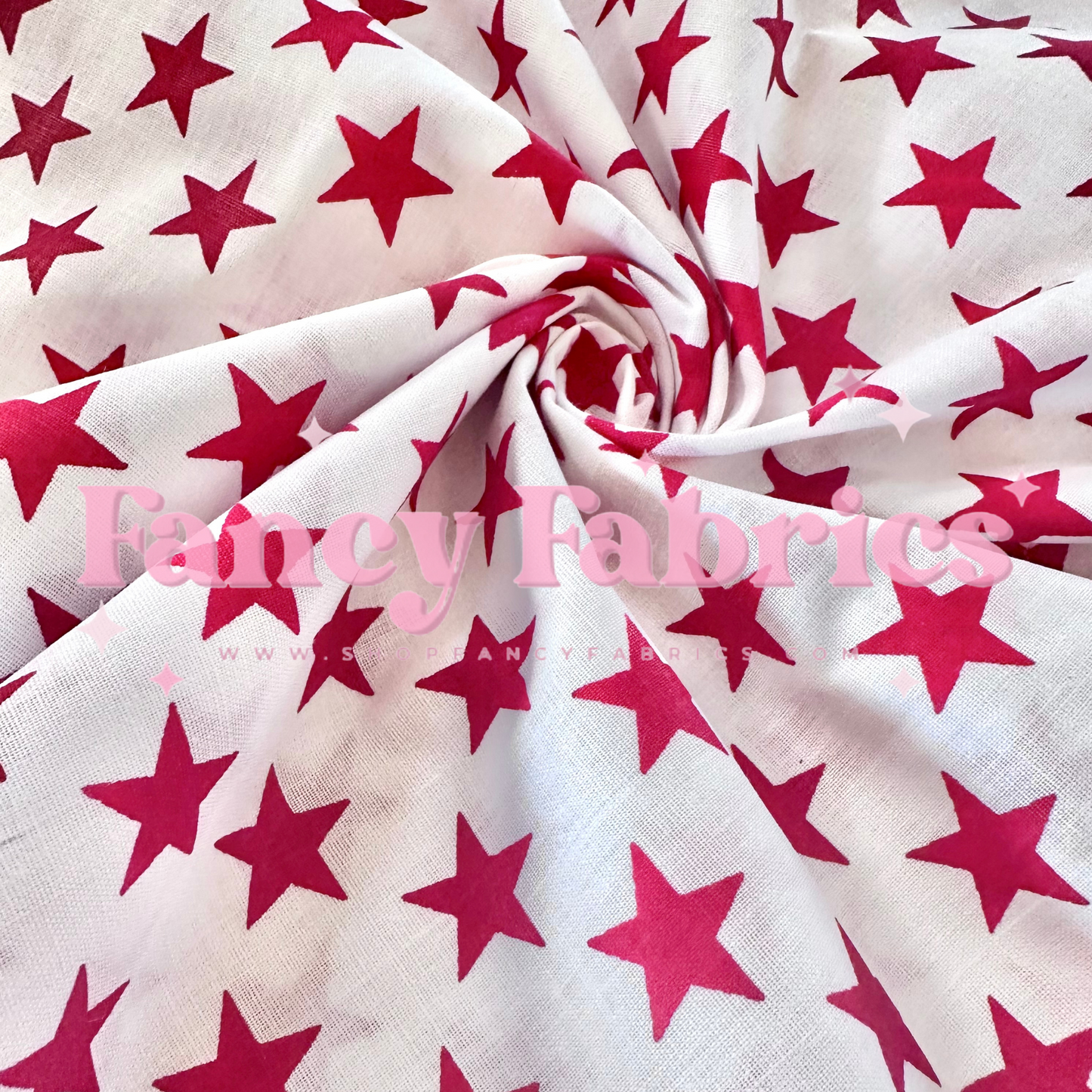 Stars (White) | Cotton