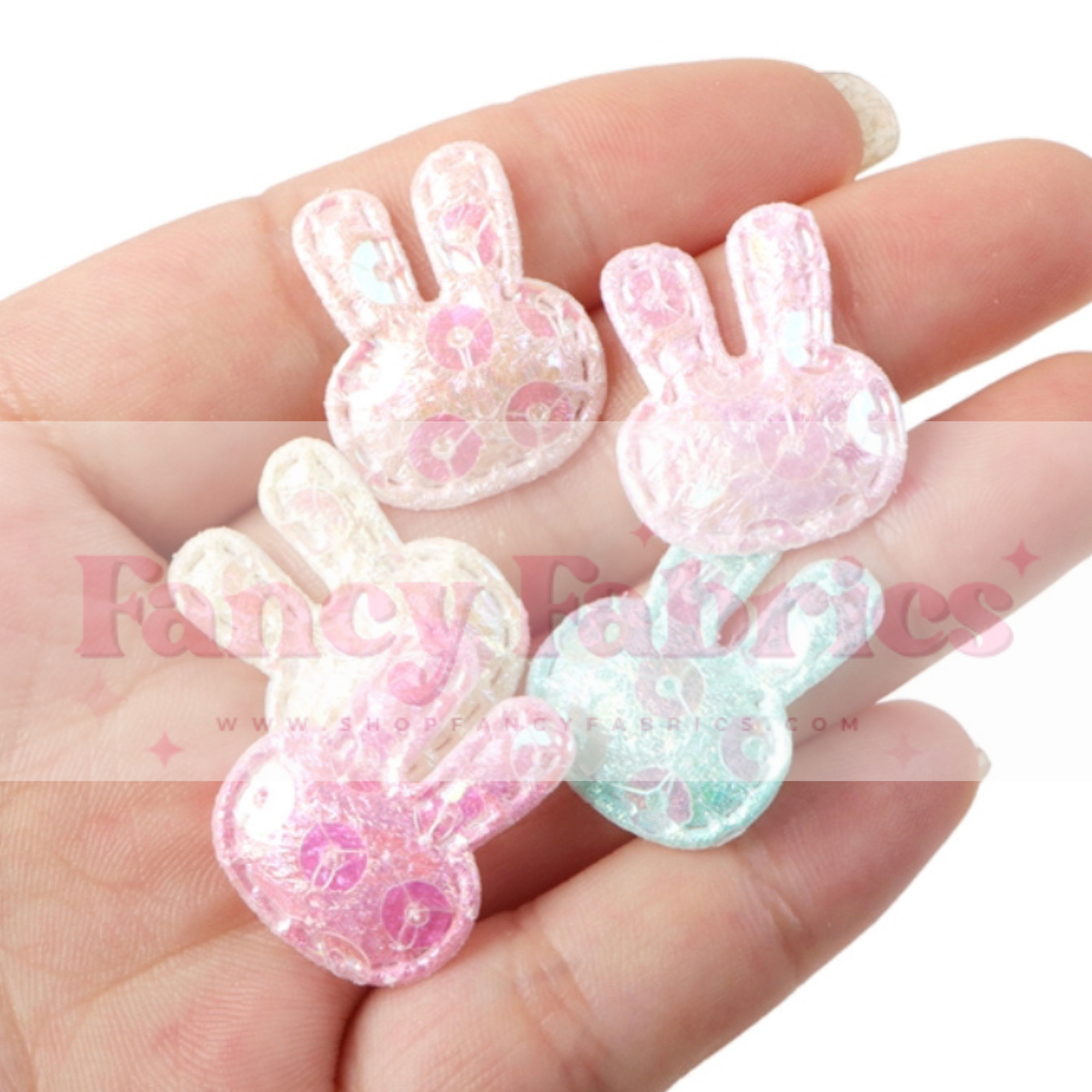 Light Pink | Sequin Bunnies | Ready To Ship