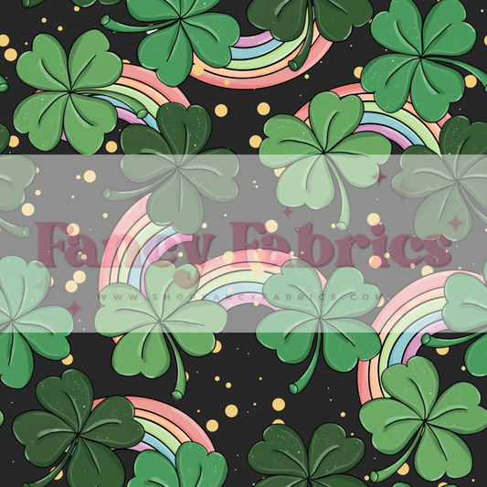 Rainbow Clovers | PREORDER | By The Yard