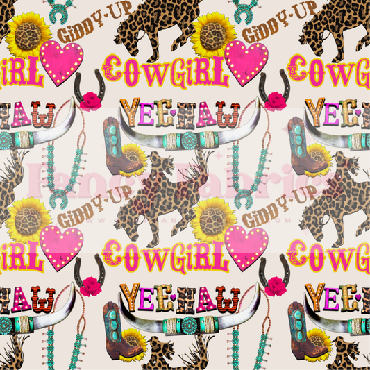 Cowgirl Collage | PREORDER | By The Yard