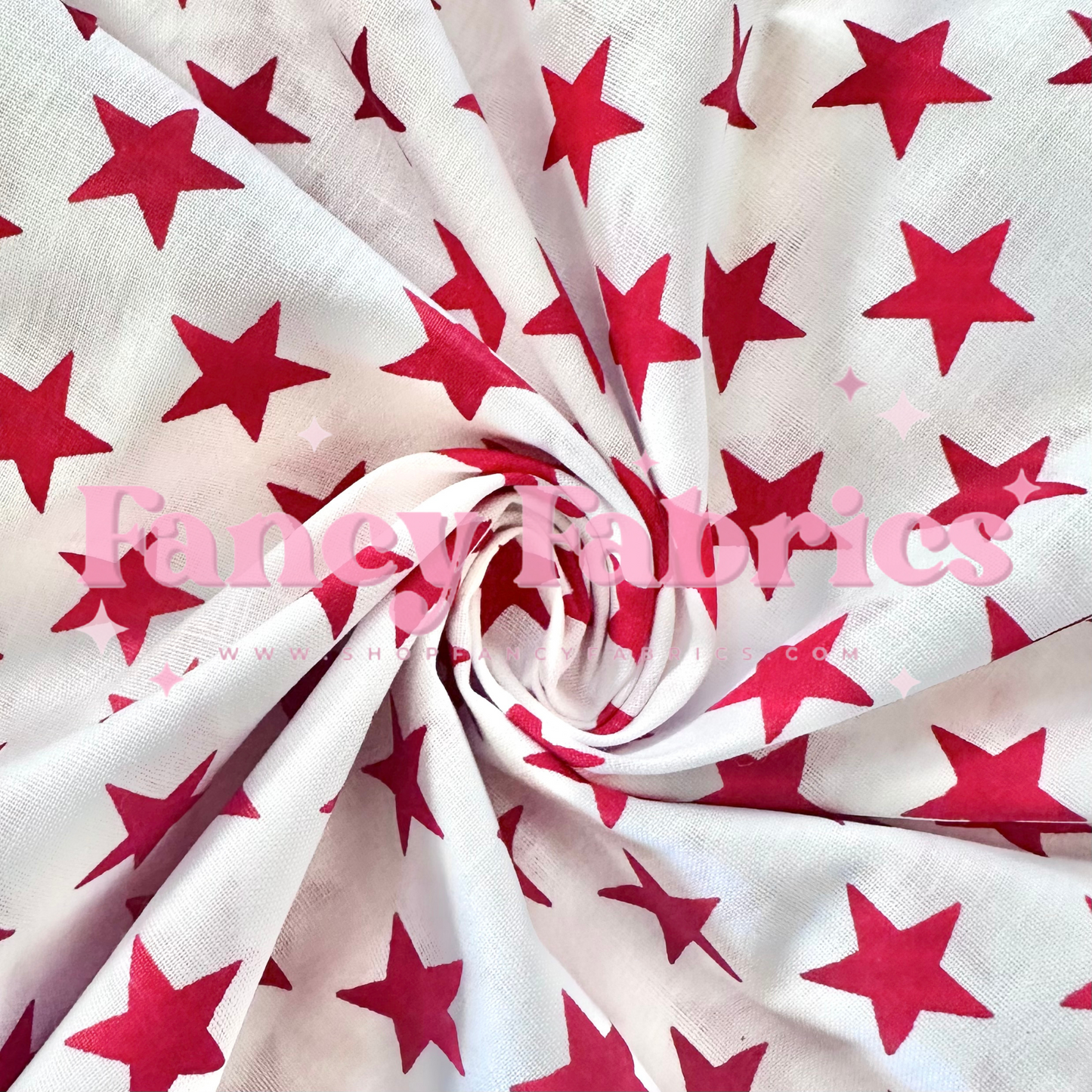 Stars (White) | Cotton