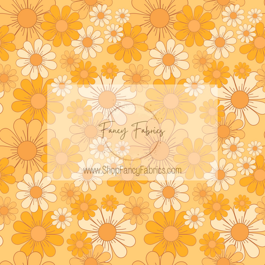 Yellow Flowers | PREORDER | By The Yard