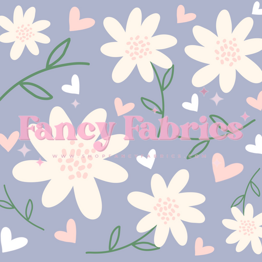Creative Graphics | Light Purple Floral | PREORDER | By The Yard