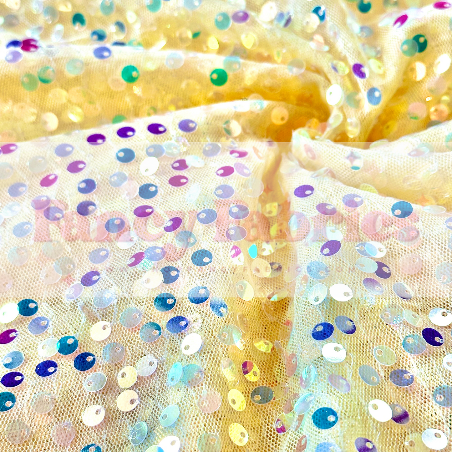 Banana | Circle Sequin Mesh