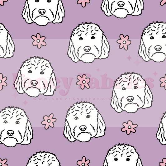 Lauren Liza Designs | Doodle Purple | PREORDER | By The Yard