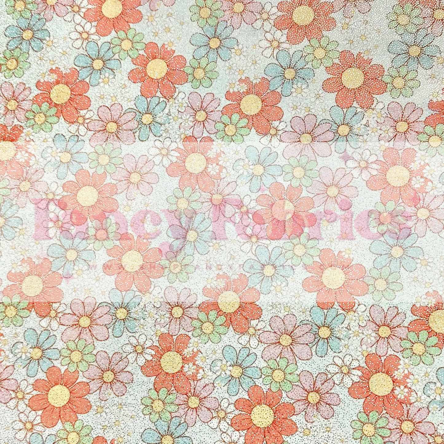 Bright Spring Floral | Printed Holographic | Ready To Ship