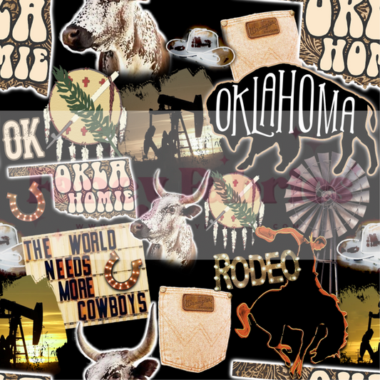 Oklahoma Collage | PREORDER | By The Yard