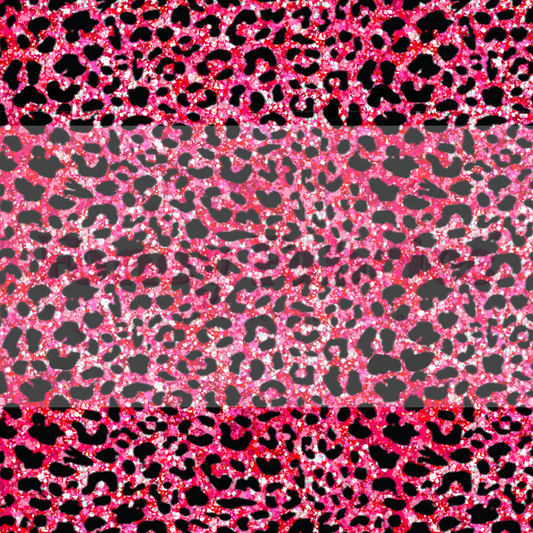 Creative Graphics | Pink Glitter Cheetah | PREORDER | By The Yard