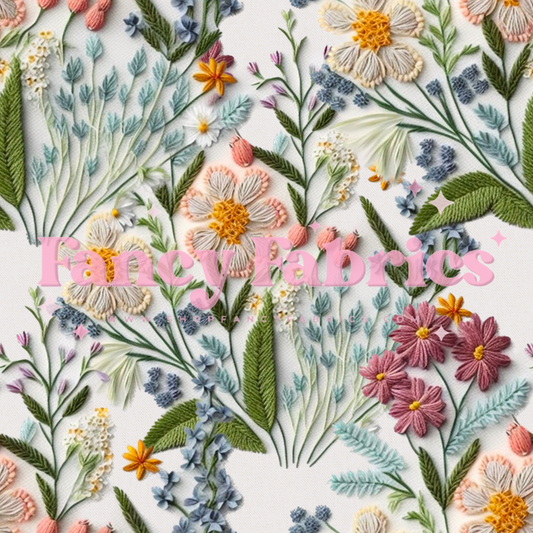 Wildflower Embroidery 2 | PREORDER | By The Yard