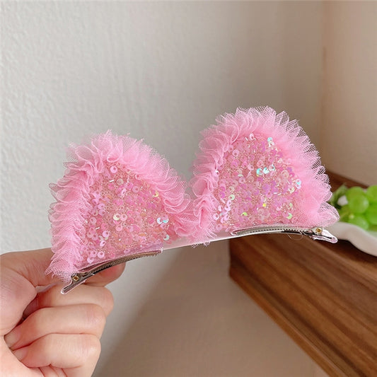 Pink | Cat Ear Clips | Ready To Ship