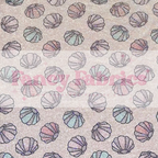 Colorful Seashells | Printed Holographic | Ready To Ship