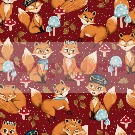 Muse Bloom | Foxes (Red) | PREORDER | By The Yard