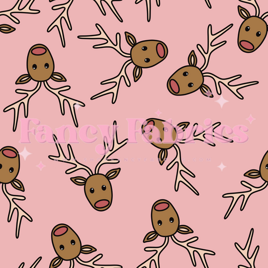 Lauren Liza Designs | Rudolph Pink | PREORDER | By The Yard