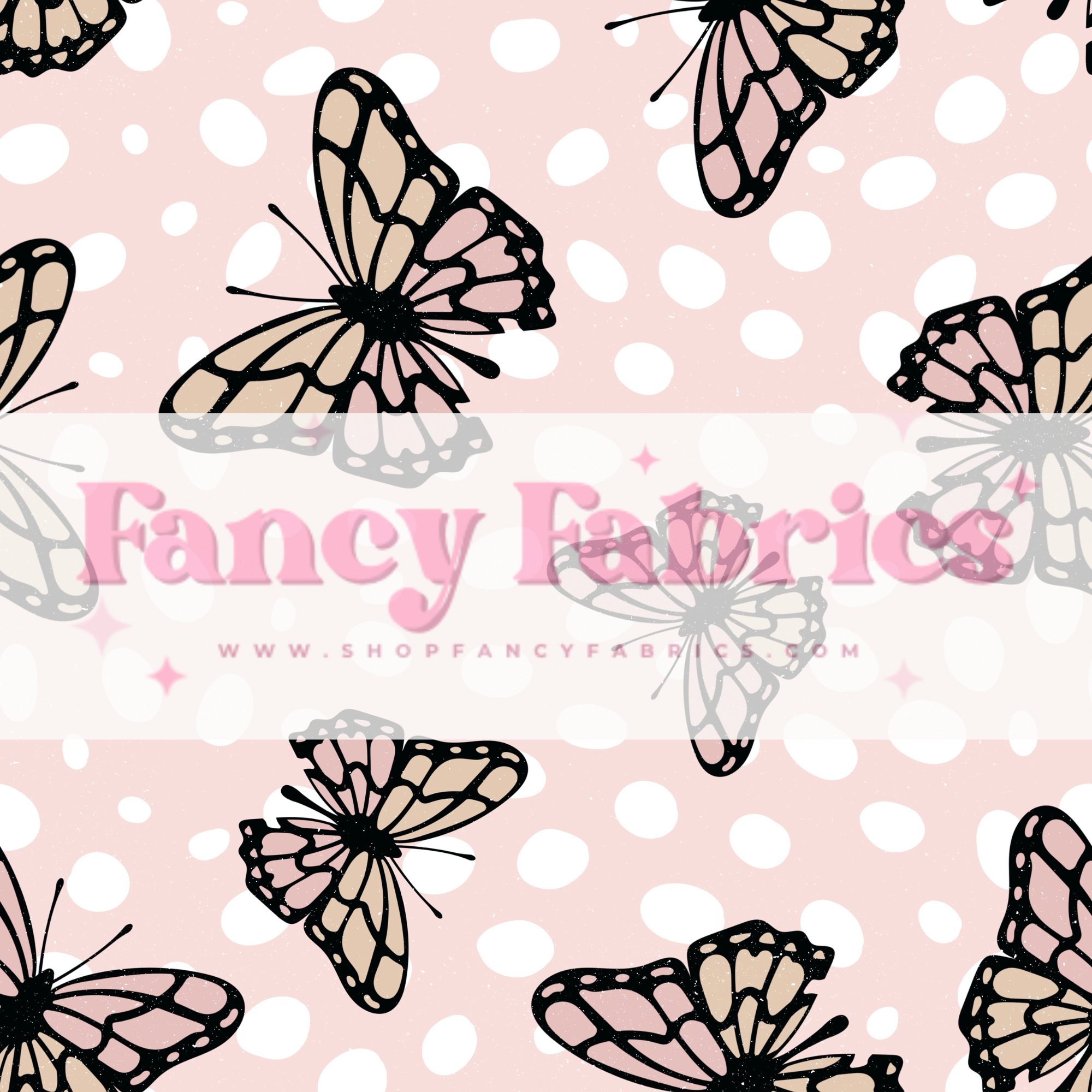 Dalmatian Monarchs (Pink) | PREORDER | By The Yard