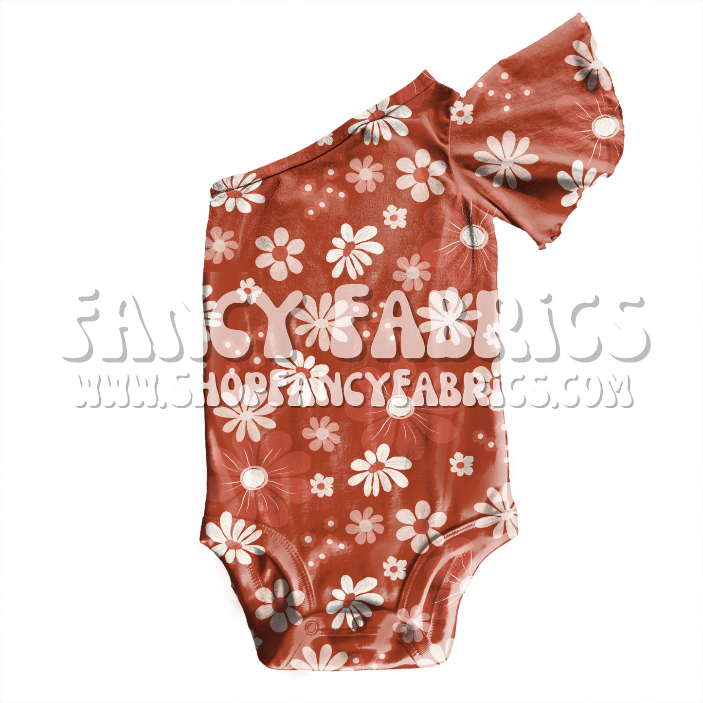 Groovy Flowers (Red) | PREORDER | By The Yard