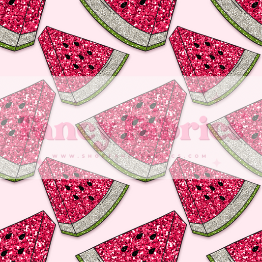Glitter Watermelon | PREORDER | By The Yard