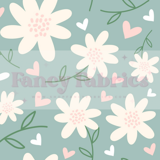 Creative Graphics | Seafoam Floral | PREORDER | By The Yard