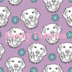 Lauren Liza Designs | Golden Purple | PREORDER | By The Yard