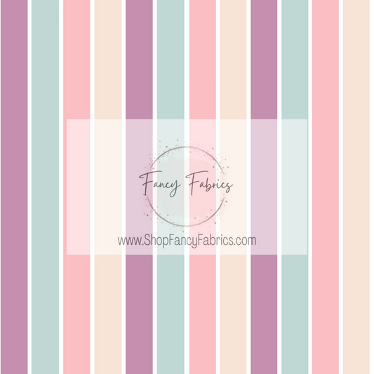 Girly Pastel Stripes | PREORDER | By The Yard