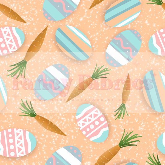 Creative Graphics | Easter Eggs (Orange) | PREORDER | By The Yard