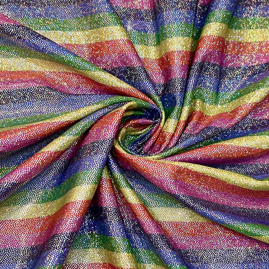 Rainbow Stripes | Printed Holographic