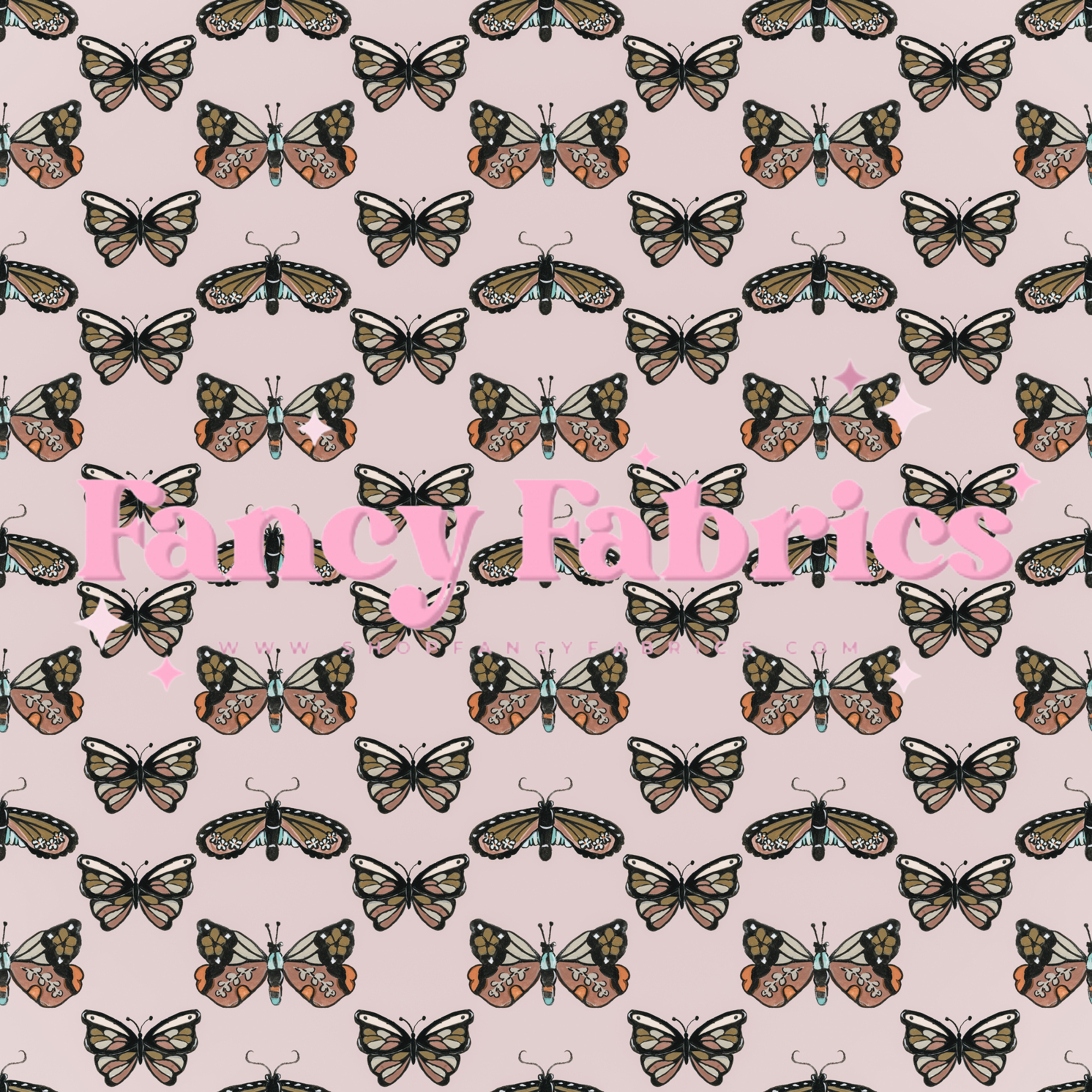 Muse Bloom | Pink Butterfly | PREORDER | By The Yard