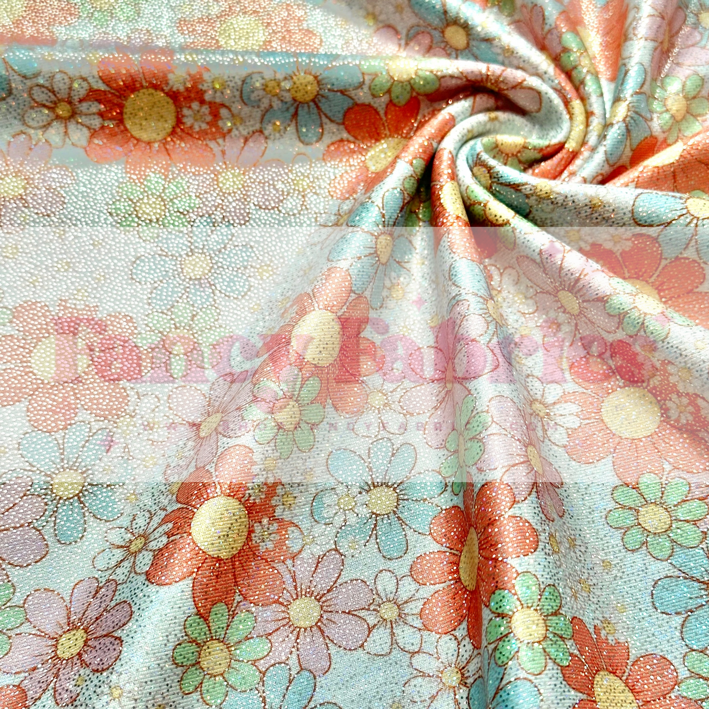 Bright Spring Floral | Printed Holographic | Ready To Ship