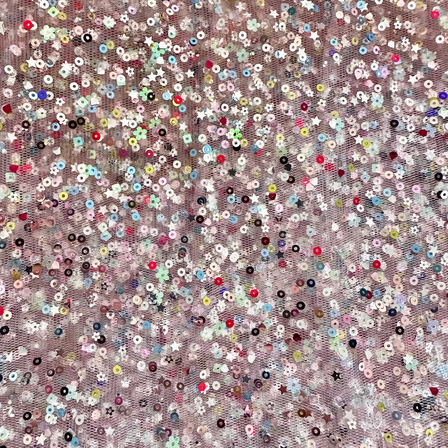 Light Pink | Confetti Sequin Mesh