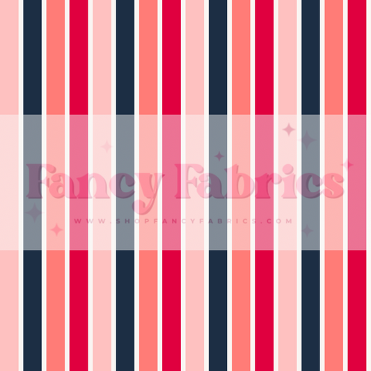 Muse Bloom | Rosie Red Stripes | PREORDER | By The Yard