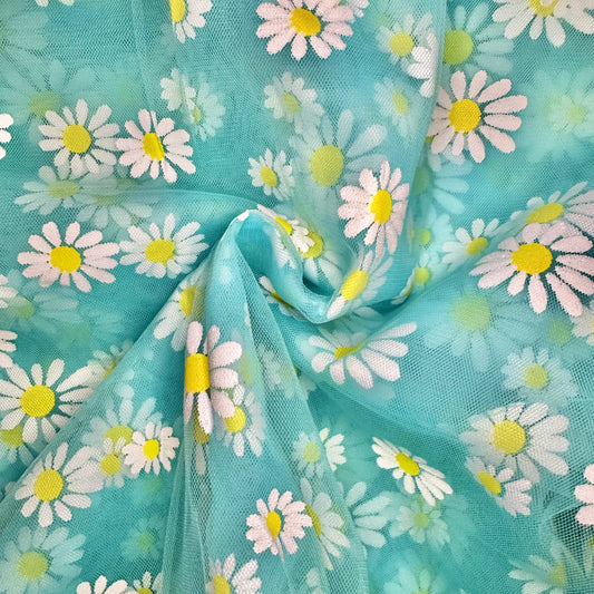 Stamped Daisy (Blue) | Mesh | Ready To Ship