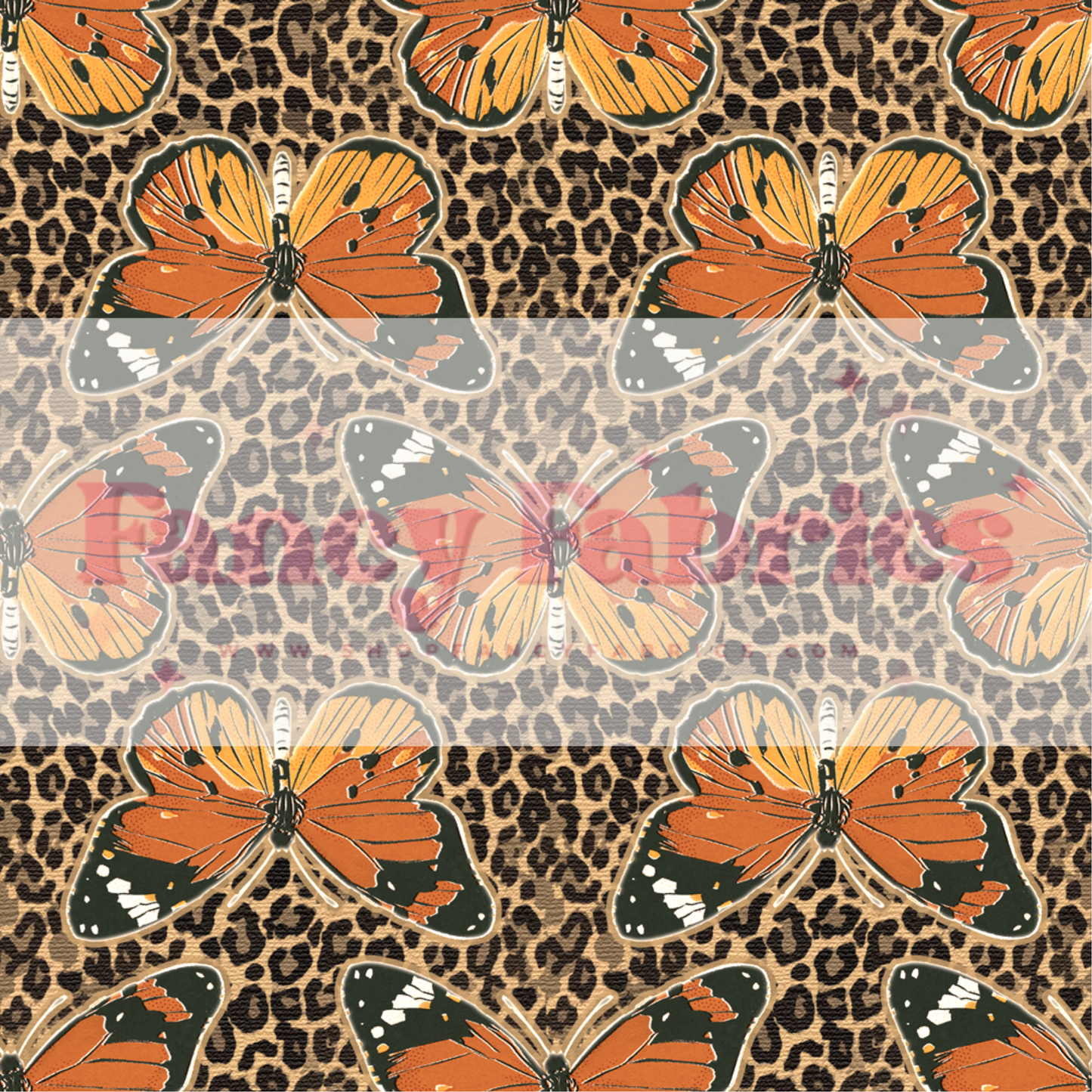 Leopard Butterflies (2) | PREORDER | By The Yard