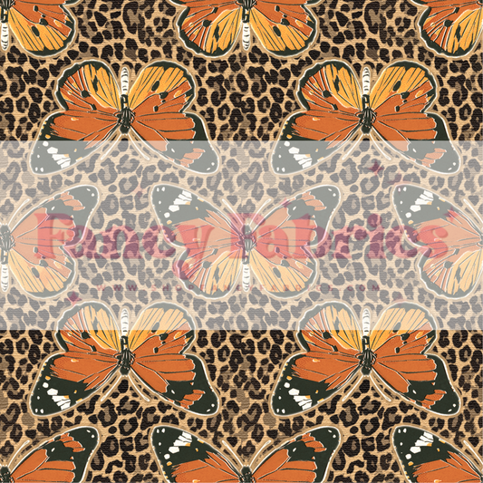 Leopard Butterflies (2) | PREORDER | By The Yard