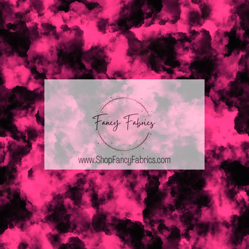 Pink + Black Tie Dye | PREORDER | By The Yard