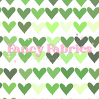 Creative Graphics | Green Hearts | PREORDER | By The Yard